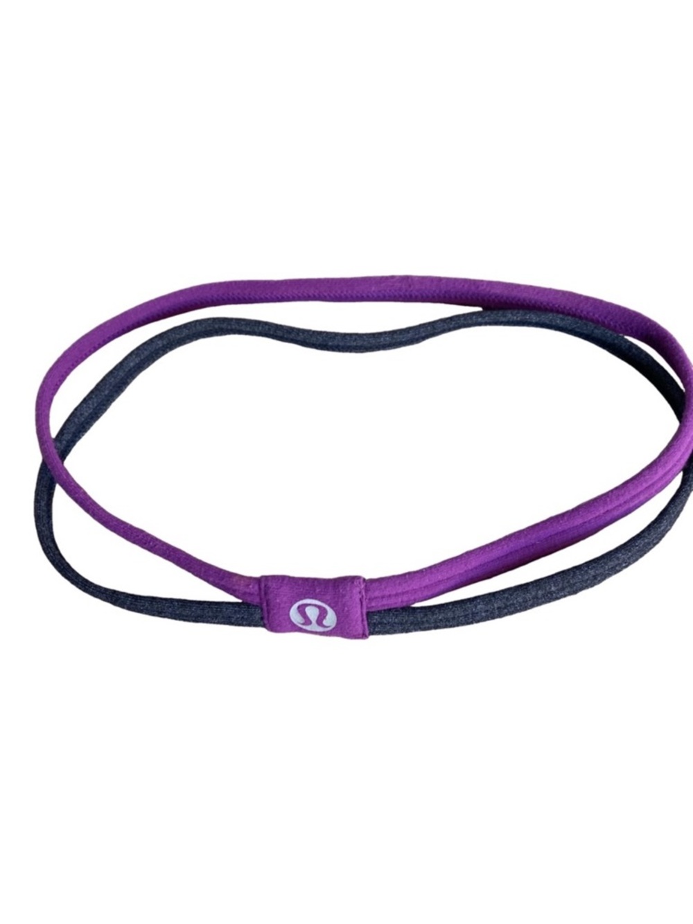 LULULEMON Black and Purple Headband Double Bands
